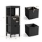 Freestanding Storage Cabinet with 2 Removable Drawers for Bathroom-Black